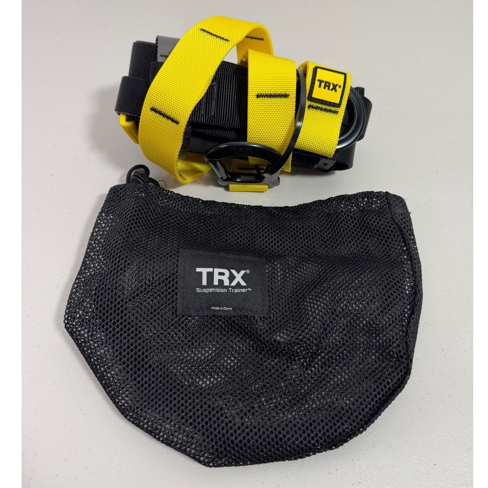 TRX Suspension Trainer Yellow Black Bodyweight Strength Resistance Workout